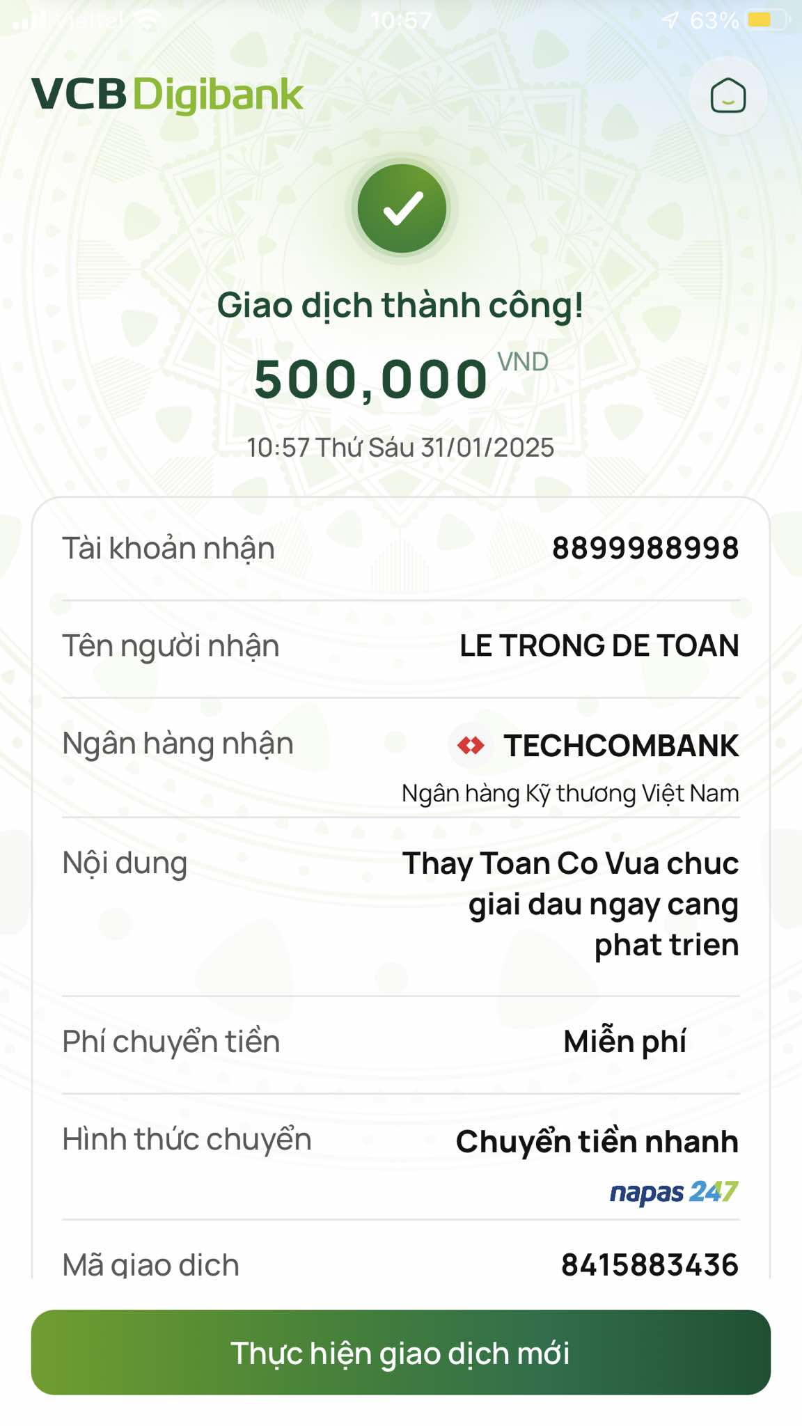 Ảnh của Thầy Toàn Cờ Vua